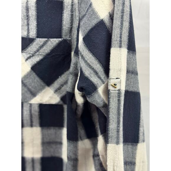 Zara Denim Basic Women’s Button Up Plaid Shirt - M - Picture 9 of 13